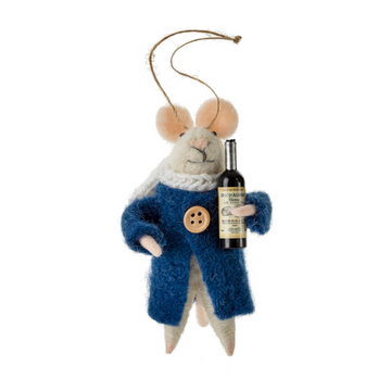 Winter Wine Mouse Ornament